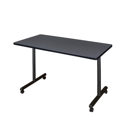 Kobe Rectangle Training Table, 42" W, 29" H, Laminate Top, Gray MKTRCC4224GY